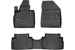 M MOTOS Tappetini in gomma per auto adatto per Hyundai Santa Fe IV dal 2018 Migliorate il vostro comfort di viaggio con il tappetino antiscivolo per auto 3D.- Tappetini per auto per tutte le stagioni,