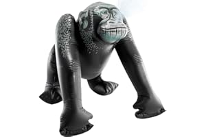 Intex 56595NP - Gorila Hinchable, Gigante, Hinchable con aspersor, aspersor Agua niños, 170x170x185 cm, Inflable Gigante, Juego Aire Libre, hinchables Animales