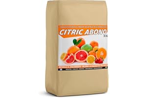 WABISABI DREAMS CITRIC ABONO Abono para Cítricos Premium NPK 20-5-10, Hierro, Calcio y Micronutrientes - Mejora Frutos, Fortalece Raíces y Evita Amarillamiento - Ecológico y Orgánico (20kg)