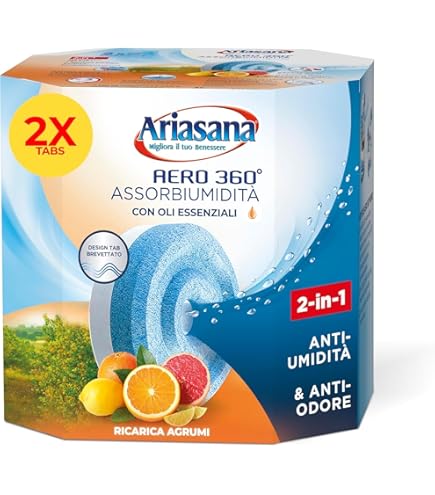 Ricarica Sali Assorbiumidità HENKEL Ariasana Aero 360°Tab Fiori Di Campo Floreale 450g 36083040