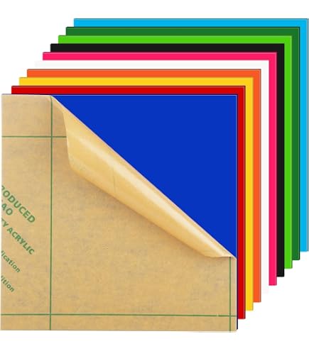 10er Set Bunte Acrylplatten 20x20x0,3cm – Opake Farben Für Laser, Gravur, DIY, Schilder & Rahmen