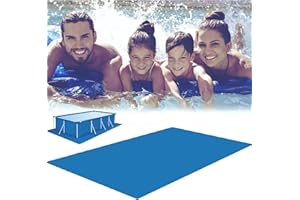GETEAWILY Swimming Pool Ground Cloth, Rectangle Swimming Pool Mat, 290x210CM Ground Cloth Swimming Pool Floor Protector, Waterproof Ground Cloth Pool Floor Protector, Paddling Pool Protective Mat