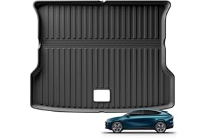 Smabee Trunk Mat for Xpeng G6 2023 2024 Car Cargo Liner Mat TPE 3D Floor Mat Waterproof Odorless Tray All Weather For Xpeng G6 Accessories Black(LHD)