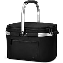 Große Isolier-/Kühltasche 16 Liter, Faltbar – Buntes Blumen-Design, Für Einkauf, Picknick & Reisen