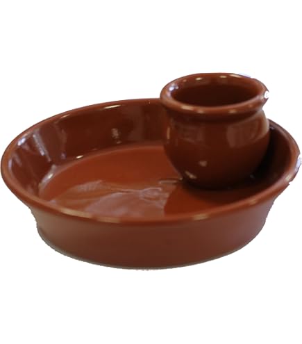 MamboCat Escuro Cazuela Set van 6 stuks, 12 cm, 200 ml, donkerbruine mediterrane tapasschaal van klei voor voorgerechten, antipasti, fingerfood, snacks enz