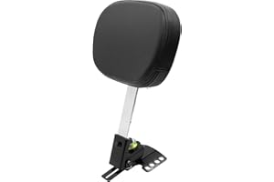 HARVARDS CHROME Adjustable Plug-in Driver Rider Backrest Custom Kit for Harley Electra Glides 1997-2021 Made Fit for Touring Models Road King Street Glide (Chrome Finished)