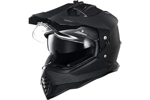 ILM Motocross Helmet Adult Motorbike Motorcycle Dual Sport Adventure Full Face with Pinlock Compatible Sun Visor ATV Dirt Bike Off Road ECE22.06 Model WS902