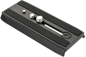 Cayer QR120 Universal QR Plate Replacement with 1/4 inch and 3/8 inch Mounting Screws for k3 K6 H6 K10 Fluid Head