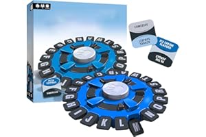 FOWAY Think Words Tapple Word Game The Quick Thinking, Letter Pressing Game, Fast-Paced Family Board Game Fun Word Puzzle Game Learning Games For Adults Children Families 25x8cm