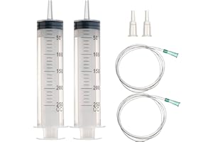 LMYKH Grande cilindro in plastica da 250 ml con tubo per laboratori scientifici, irrigazione giardino, industria (2, 250 ml).