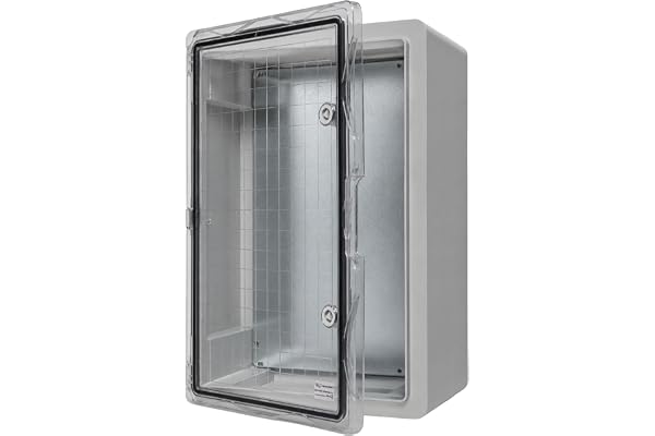 BOXEXPERT ABS plasthölje Fleet kontrollskåp IP65 grått/transparent (ABS, 500x350x190mm med inspektionsdörr)