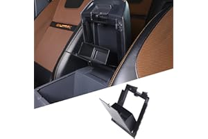 DIYUCAR ABS Plastic Car Center Console Organizer Armrest Tray Hidden Armrest Storage Box for Ford Ranger 2015-2021