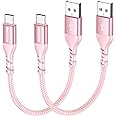 NINGKPOW Cavo USB Type-C Corto [2Pezzi 50CM] 3,1A Cavo USB C Ricarica Rapida Nylon Cavo USB Tipo C per Samsung Galaxy S23 S22