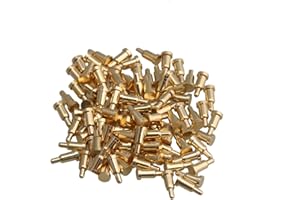 Sonda Yibuy 100x rame corrente Pogo rame sonda 2mm dorato diametro 4mm altezza