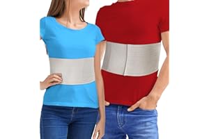 ARMSTRONG AMERICA Rib Brace Chest Binder | Rib Belt to Reduce Rib Cage Pain | Chest Compression Support for Rib Muscle Injuries, Bruised Ribs | Breathable Chest Wrap Rib Brace for Women Men | (S/M) (25" - 36")