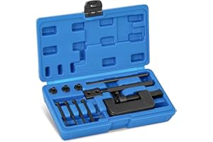 SQLJYU 13 Piece Chain Riveter Motorcycle Bicycle Chain Tool Set, Chain Separator Motorcycle, Motorcycle Chain Breaker Tool Set, Riveting Tool Motorcycle, Motorcycle Chain Riveting Tool for Bicycle,