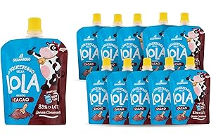 Granarolo, Squeeze&Go al Gusto Cacao da 85 gr, Realizzato con l'83% di Latte, Ottima Merenda Ideale in Ogni momento della Giornata, 100% Made in Italy, Senza Conservanti, 10 pezzi