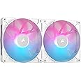 Corsair iCUE LINK RX140 RGB 140mm PWM Fans with iCUE LINK System Hub - Magnetic Dome Bearing - Dual Pack - White
