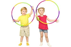RAYMSTER RAYM STORESS Kids Hula Hoop - Detachable, Adjustable Plastic Hoola Hoops Ring - Ideal for Dancing, Playing Sports, Games, Swimming & Pet Training - Weight Loss Fitness & Equipment