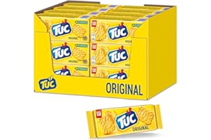 ‎TUC TUC Original 24 x 100g I Salzgebäck Großpackung I Knabbergebäck I Fein gesalzene Snack-Cracker