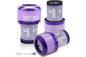 Solvhome 3 Stück Filter für Dyson V12 Staubsauger, Kompatibel mit Dyson V12 Detect Slim Absolute Extra Total Clean Motorhead Complete Akku-Staubsauger, Ersetzen Sie #971517-01