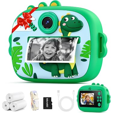 Videocamera Digitale HD Impermeabile Per Bambini - Blu, 32 GB, Regalo 3-9 Anni