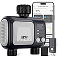 Unistyle WiFi Sprinkler Timer 2 Zone, Programmable Smart Water Timer 2 Outlet, WiFi Irrigation Controller with Smart Rain Delay/Auto Mode/Manual, Outdoor Hose Timer for Lawns, Yards and Garden
