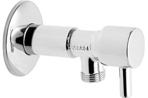 HYDROBIL Robinet avec Vanne Quart de Tour et Rosace Murale, Tête Céramique, Entrée Femelle 1/2" BSP x Sortie Mâle 1/2" BSP - Pression Max. 10 Bar, Température Max. 100°C