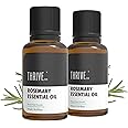 ThriveCo Rosemary Essential Oil For Hair Growth & Hair Fall Control|Reduces Hair Breakage & Improves Scalp Health|100% Pure, Certified Organic & Natural|With Vitamin E|For Men & Women|15Ml (Pack Of 2)