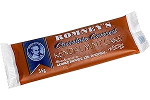 Romney's of Kendal Mint Cake - Chocolate Covered 55g Pack of 6