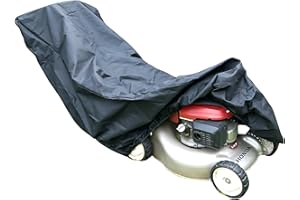 SPEEDWELLSTAR Lawn Mower Cover Waterproof Heavy Duty 600d Denier Material 140 x 133 x 70 PU Lined Elasticated Hem Outside Storage
