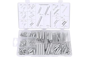 MONLIYA UCTOP STORE 200 Stück sortierte kleine Verlängerungs- und Kompressionsfedern-Set, Kompressionsfeder-Set für Werkzeuge und Ausrüstung, Handwerkzeuge, Automobil-teile, DIY mit 20 GröÃŸen