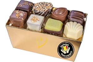 ‎EPRALINCHEN ePralinchen handverarbeitete belgische Luxus-Pralinen | Premium Edition 300g | klassische Pralinenmischung mit Nuss, Frucht, Karamell uvm. | ohne Alkohol | köstliche Schokolade made in Belgium