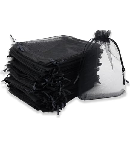 Lot De 50 Sachets En Organza Blanc 13x18 Cm - Avec Cordon De Serrage - Pour Mariage, Fêtes, Bonbons, Confettis, Cadeaux
