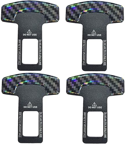 4 Clip Per Cinture Di Sicurezza Auto - Fermacintura Nero, In PVC, Per Eliminare L'Allarme - Foto 9