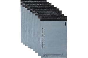 DVIVA 25pcs Postage Bags for Clothes |12"x16" Waterproof and Tear-Proof Mailing Bags | Large Parcel Bags for Delivery, Shipping & Packages