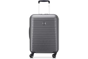 DELSEY PARIS - SEGUR 2.0 - Maleta de cabina rígida fina -55 x 40 x 20 cm - 35 L - S- - color gris
