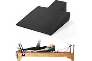 BALAPET Memory Foam Pilates Reformer Head and Neck Support Pillow, Large Waterproof PU Upholstered Wedge for Pilates Reformer Machine, Equipment Accessories for Home & Gym Workouts