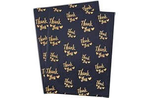 HEEKCAA 60 Pcs Papier de Soie，35X50CM Feuilles de Papier de Soie Emballage，Papier Cadeau Pour Mariage, Anniversaire, Noël, Saint-Valentin, Bricolage (Noir, 35X50cm)