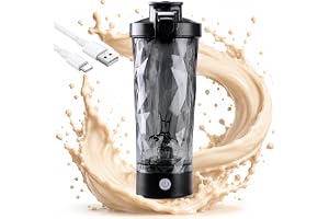 Elektrisk proteinshaker 700 ml/24 oz, uppladdningsbar proteinshaker med virvelblandning, 7 500 varv/min motor, snabb laddning