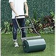 CruiseTech 48L/65L Garden Lawn Roller Large Heavy Duty Garden Roller Drum Water Sand Scraper Green (65L) (A1-GR)