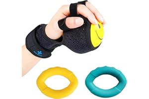 NIdreamCE Anti Spasticity Ball Splint Stroke Therapy Equipment for Adults Hand Orthosis Brace for Recovery Spasm Dystonia Hemiplegia Training Functional Impairment
