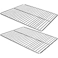 LANEJOY Barbecue Wire Mesh, Stainless Steel BBQ Grill Mat, Multifunction Grill Cooking Grid Grate 2 Pack