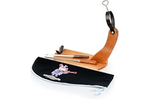 steelBlade - Jamonero Góndola + Cubre Jamón Kukuxumusu + Cuchillo Jamonero y Chaira - Soporte Jamonero fabricado en España