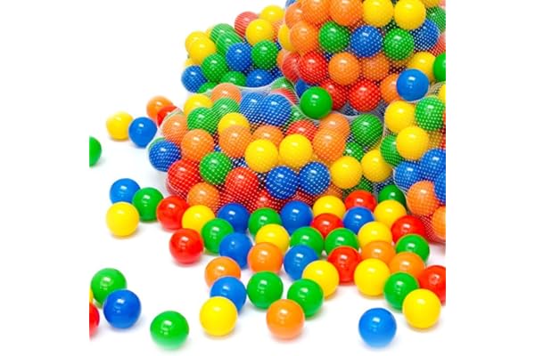 LittleTom Dès la Naissance 50 Balles Piscine Bébé - Boules Plastique Colorées Sécurisées sans BPA - Jeu Éveil Motricité Enfant - Accessoires Tente Parc Intérieur Extérieur Jardin Maison Crèche