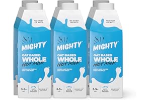 MIGHTY PEA MIGHTY Whole M.LK, Oat Milk with Added Plant Protein, (6x750ML Cartons), Vegan, Dairy Free, Long Life Oat Drink | High Plant Protein | No Added Sugar | UHT…