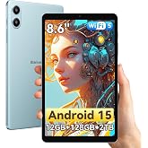 Blackview Link2 8 Inch Android 15 Tablet, 1340 x 800 Tablet PC, 12GB RAM + 128GB ROM/1TB TF, Gemini AI 2.0, Face ID, Widevine