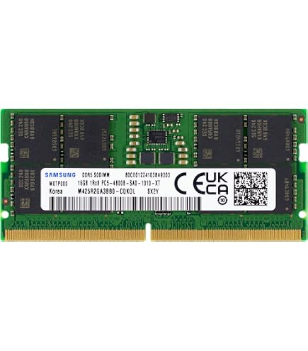 Crucial 16GB DDR5 4800MHz CL40 Notebook Ram CT16G48C40S5 : Amazon
