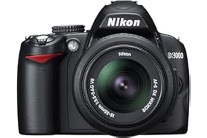 Nikon D3000 Digital SLR Camera with 18-55mm VR Lens Kit (10.2MP) 3 inch LCD (Renewed)
