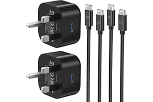 TEYASI 2 Pack Samsung Fast Charger Plug and Cable Super Fast Charge for Galaxy S23/S22/S21/S21fe/S20/S20fe/A04S/A14/A13/A33/A34/A53/A54/S10/S9,iPhone 15/15 Plus/15 Pro/15 Pro Max,Type C Fast Charger and Plug